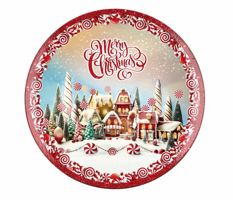 regalo italiano regalo italiano sottopiatto natale tondo plastica d 33 cm ass multicolor 1 pz ean 8057586065031