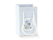 Scotton Shop Boîte Petit Éléphant Bleu Carton 9x9x14 cm 10 p.