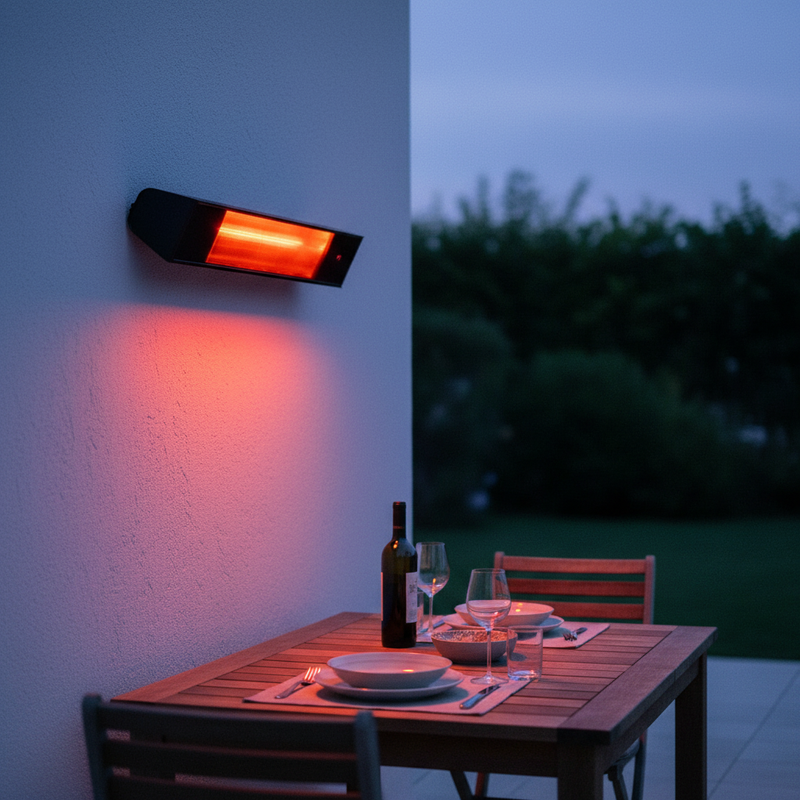 SINED Caldo Vetro Nero – Terrazza privata