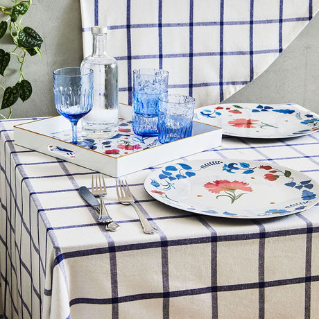 tognana tognana tovaglia picnic blu textile 150 x 300 cm bianco blu ean 8056444400359