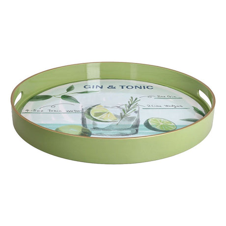 tognana tognana vassoio rotondo gin tonic serving summer time d 38 cm decorativo polipropilene multicolor ean 8056444550290