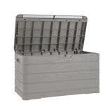 toomax toomax baule da giardino dolomiti 410 grigio tortora contenitore in plastica resistente ai raggi uv ean 8009371904247