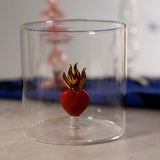 wd lifestyle wd lifestyle bicchiere vetro borosilicato cc 250 ml decoro cuore sacro ean 8053300576029