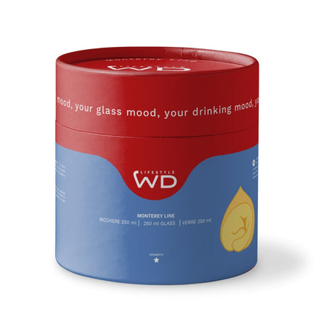 wd lifestyle wd lifestyle bicchiere vetro borosilicato cc 250 ml decoro pasta tortellino ean 8055035680545