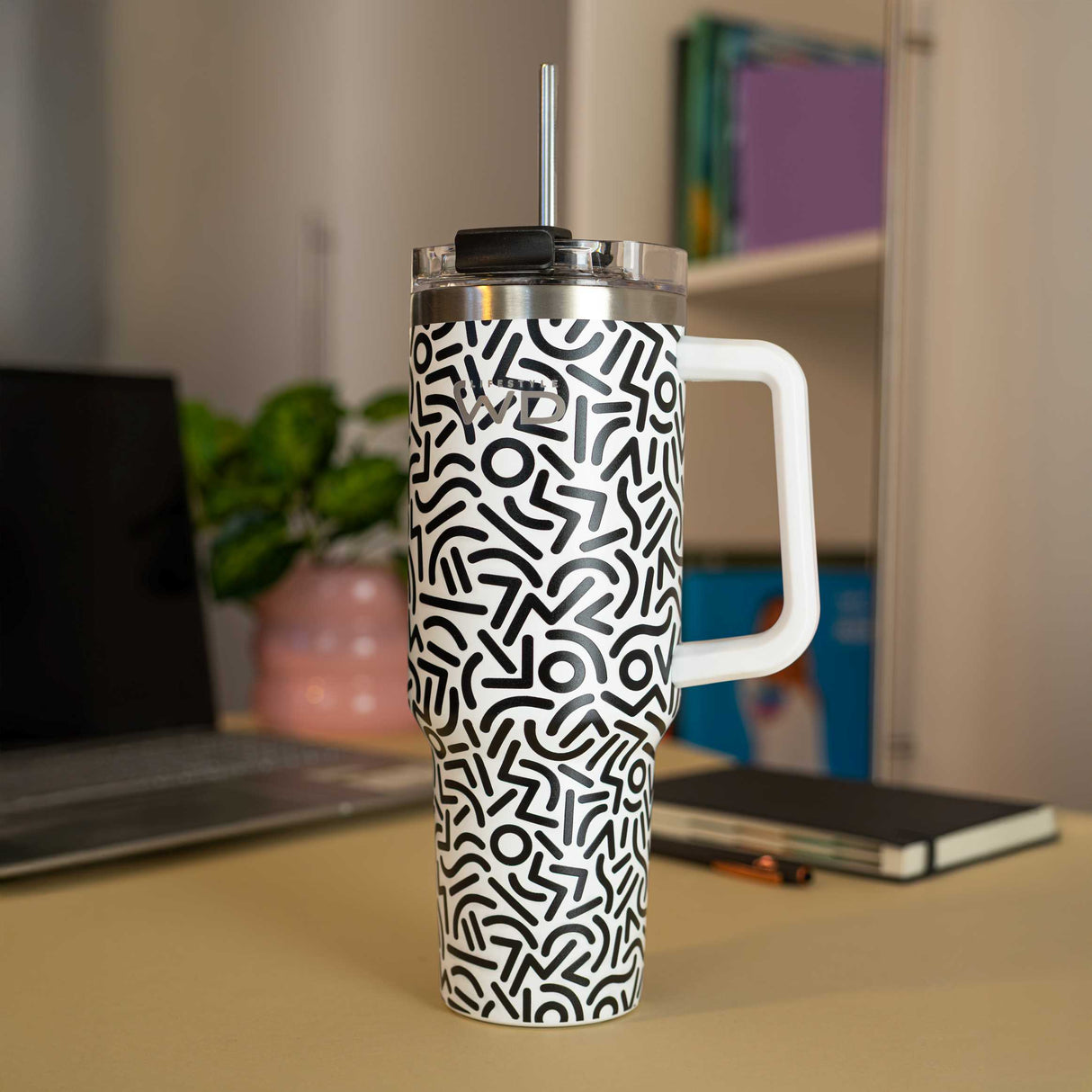 wd lifestyle wd lifestyle mug americana in acciaio inox 12 lt decoro geometrico ean 8055035683911