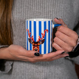 wd lifestyle wd lifestyle tazza new bone china 330 ml decoro corna candy cane blu natale ean 8055035682723
