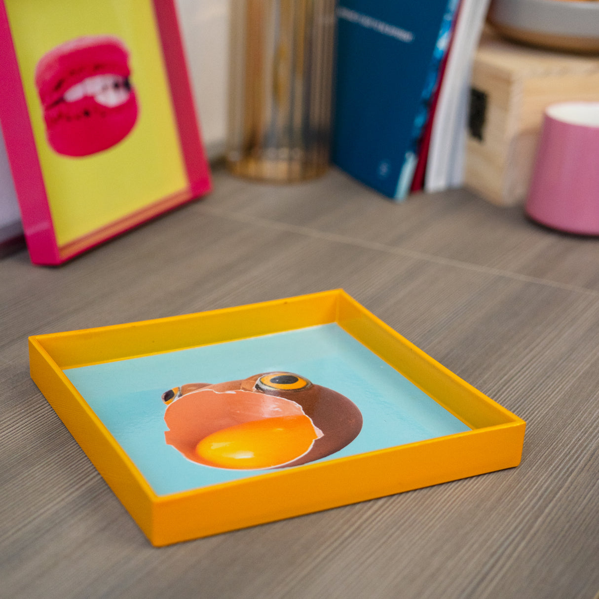 wd lifestyle wd lifestyle vassoio svuota tasche quadrato 20 x 20 cm decoro uovo ean 8055035680446