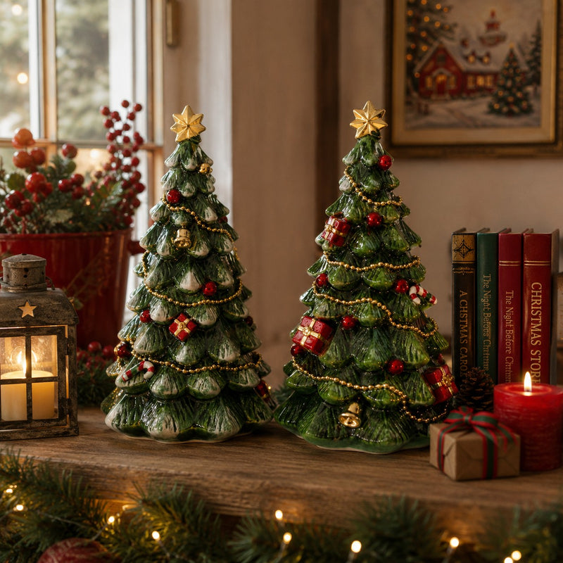 ad trend ad trend albero natalizio decorativo in resina d 14 cm h 25 cm ass 1 pz ean 8057586198685