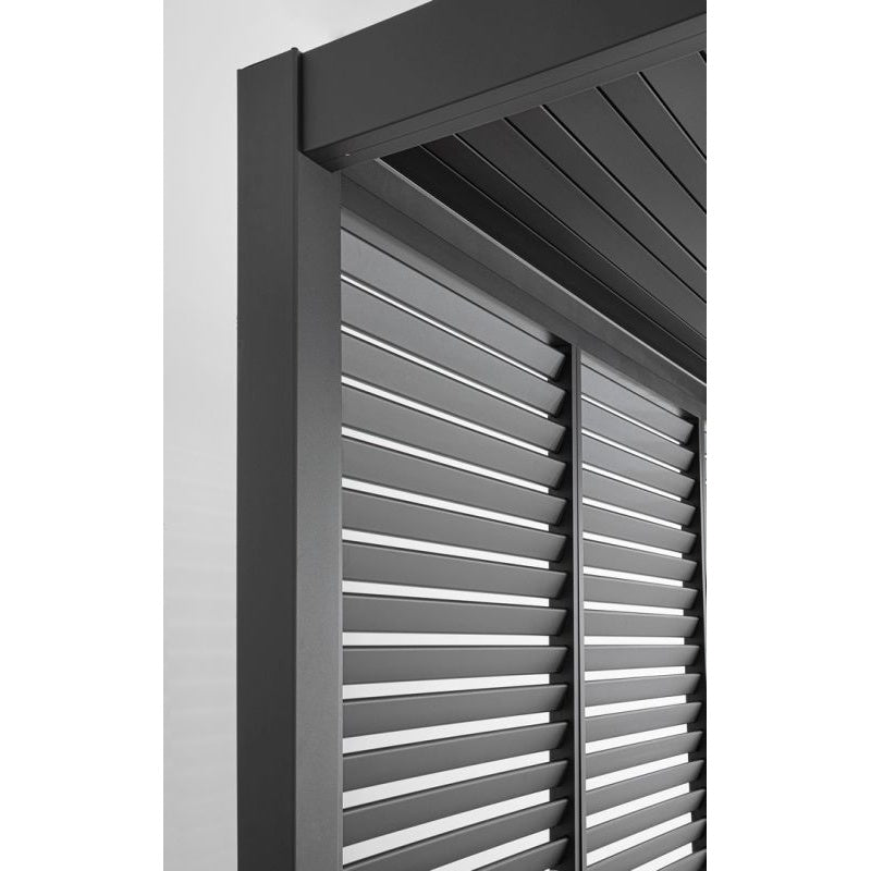 bizzotto bizzotto frangisole laterale per pergola ocean h 238 cm l 93 cm antracite ean 8051836466913