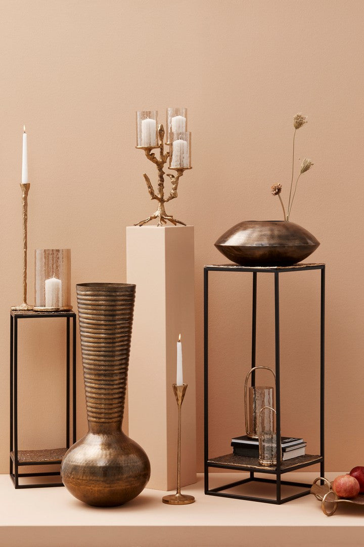 bizzotto bizzotto set 2 portacandele lanterne di natale sagar tondo con manico oro ean 8051836676992