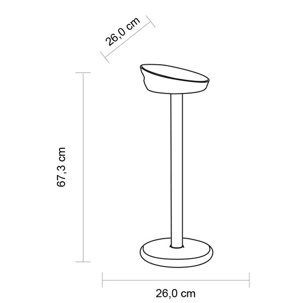 brevetti waf brevetti waf colonna porta secchiello column shape h 673 cm d 26 cm nero ean 8005778003118