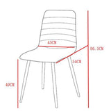di mo di mo sedia livia tessuto senape con gambe in metallo nero 45x525x88 cm design moderno ean 8010402501373