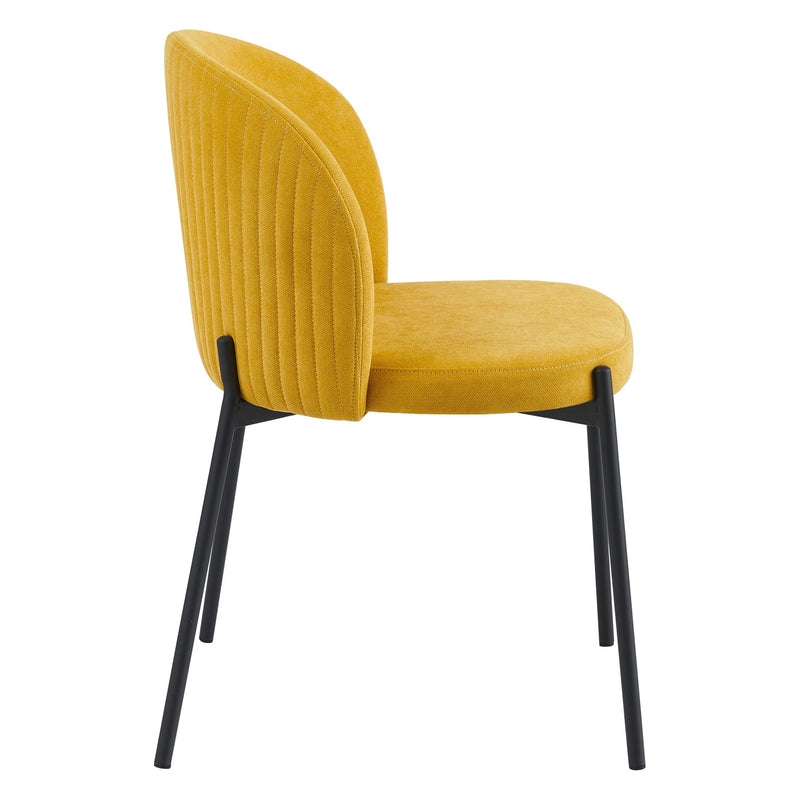 di mo di mo sedia shelly in tessuto senape 320 g 55x45x80 cm sedia design moderna imbottita ean 8010402495184