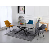 di mo di mo tavolo allungabile ryder 140200x90x76 cm top in ceramica grigio marmorizzato lucido ean 8010402491179
