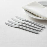 Coltelli monouso argento Dopla Compact in polistirene, conf. 20 pz: eleganti, resistenti, pronti all'uso. Ideali per catering e buffet