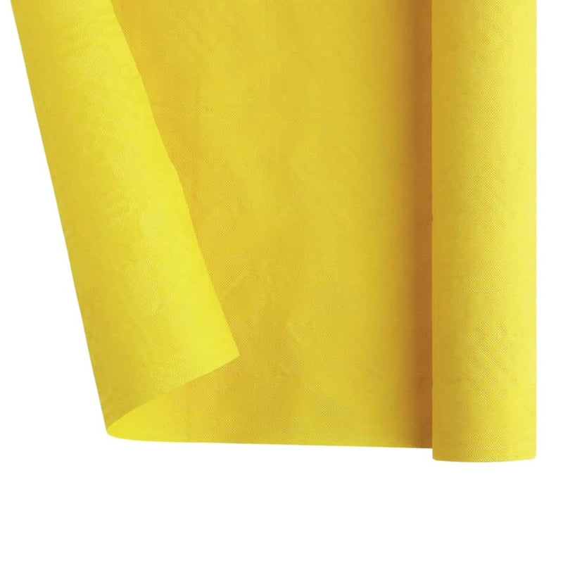 Tovaglia rotolo carta gialla Dopla 1,20×7m monouso. Copre fino a 7m di tavolo per feste, catering e ricevimenti. ean 8008650471173