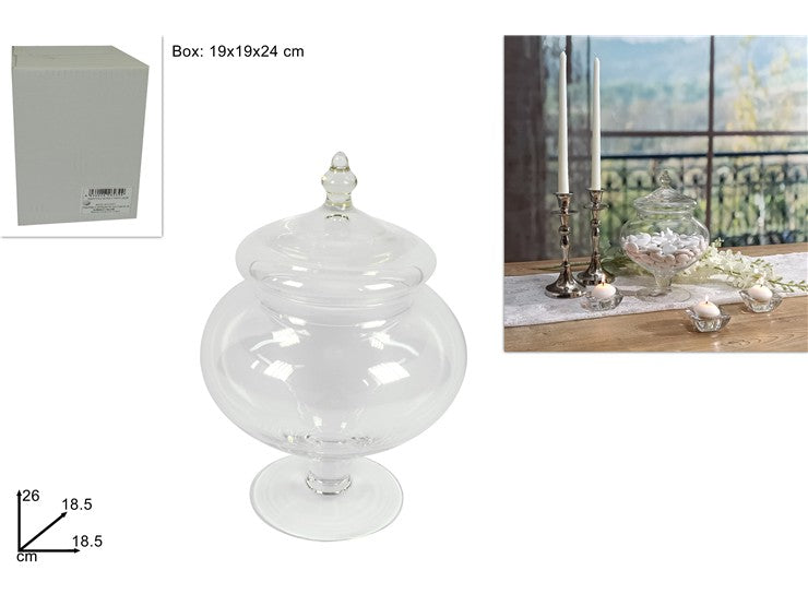 due esse distribuzioni due esse distribuzioni bomboniera portaconfetti h 26 cm d 185 cm natural ean 8034048262399