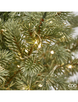 edg enzo de gasperi albero di natale pino argentato h 120 cm d 99 cm con 480 led