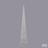 edg enzo de gasperi edg enzo de gasperi albero di natale led pearls cono 1 440 microled h 210 cm d 40 cm ip44 light gold ean 8059824546579