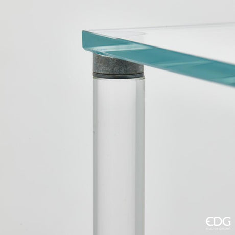 edg enzo de gasperi edg enzo de gasperi alzata decorativa splendor quadrata h 78 cm l 35 cm l 35 cm vetro natural ean 8059824514998