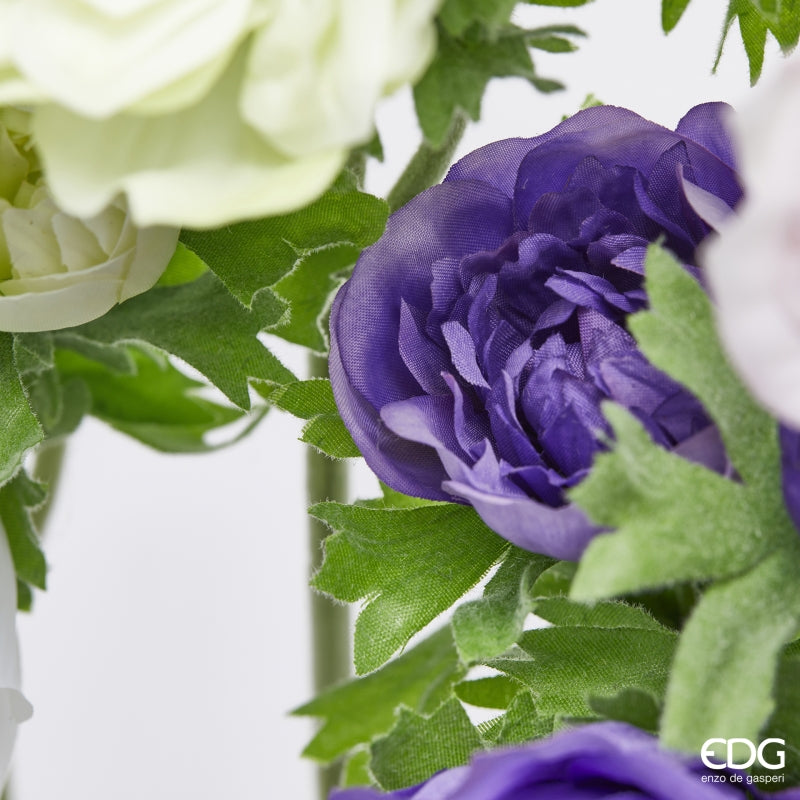edg enzo de gasperi edg enzo de gasperi anemone ramo con bocciolo ass h 45 cm pianta artificiale multicolor 1 pz ean 8059824627940