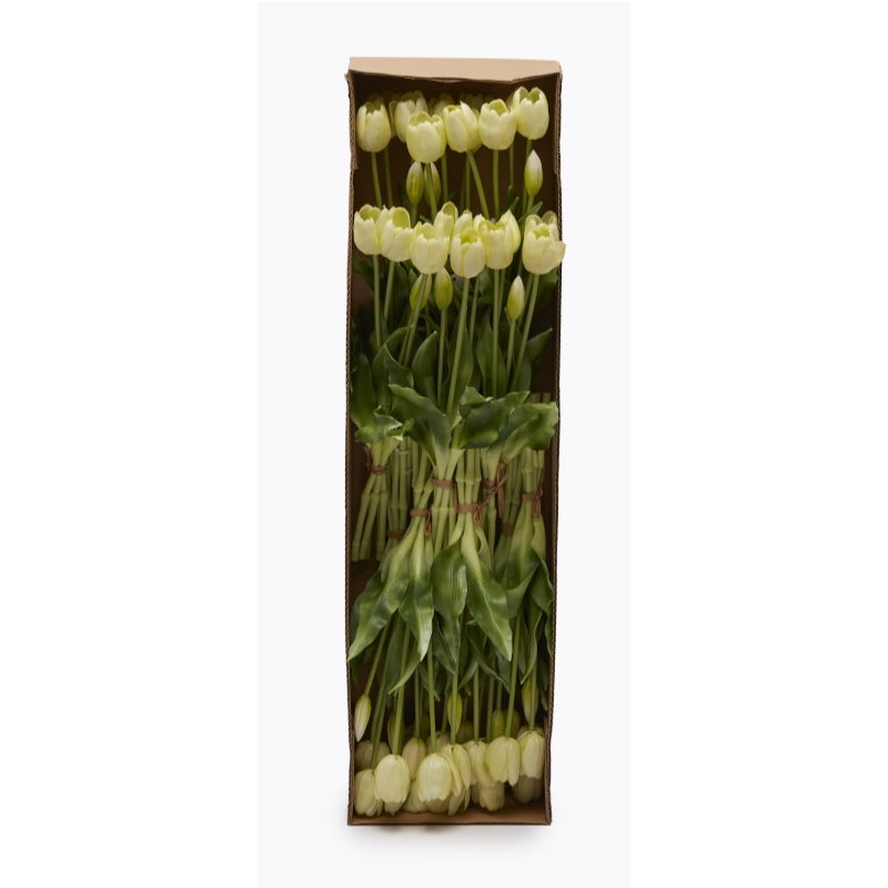 edg enzo de gasperi edg enzo de gasperi bouquet di 5 tulipani chiusi gomma olis h 40 cm champagne ean 8059824081681