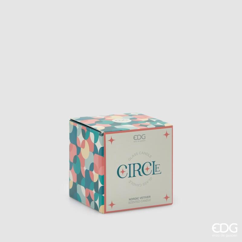 edg enzo de gasperi edg enzo de gasperi candela circle con profumo h 75 cm d 75 cm bomboniera vetro nordic vetiver ean 8059824517845