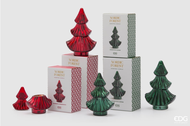 edg enzo de gasperi edg enzo de gasperi candela forest albero di natale h 25 cm l 15 cm l 9 cm mission fig jasmine green ean 8059824566768