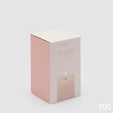 edg enzo de gasperi edg enzo de gasperi candela led starry con moccolo h 125 cm d 75 cm ip20 rosa chiaro ean 8059824475756