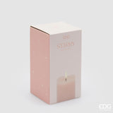 edg enzo de gasperi edg enzo de gasperi candela led starry con moccolo h 15 cm d 75 cm ip20 rosa chiaro ean 8059824475671