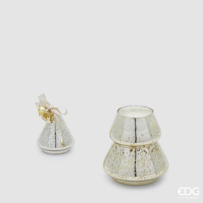 edg enzo de gasperi edg enzo de gasperi candela pino di natale con profumo h 16 cm d 85 cm vetro amber ean 8059824403971