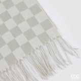 edg enzo de gasperi edg enzo de gasperi coperta a scacchi 152 x 127 cm poliestere bianco verde ean 8059824624284