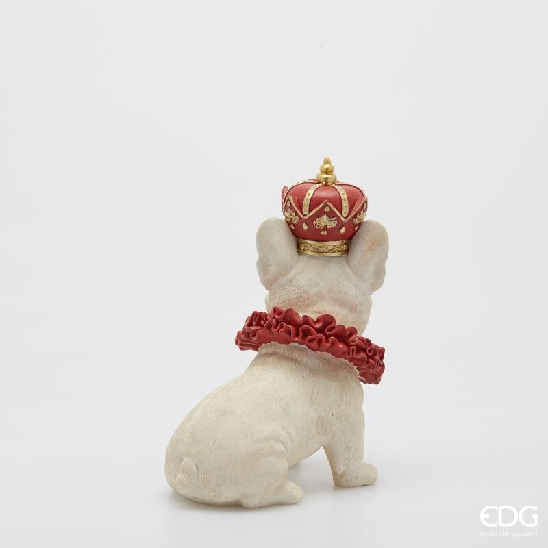 edg enzo de gasperi edg enzo de gasperi decoro bulldog natalizio h 28 cm l 23 cm l 135 cm bianco rosso ean 8059824541512