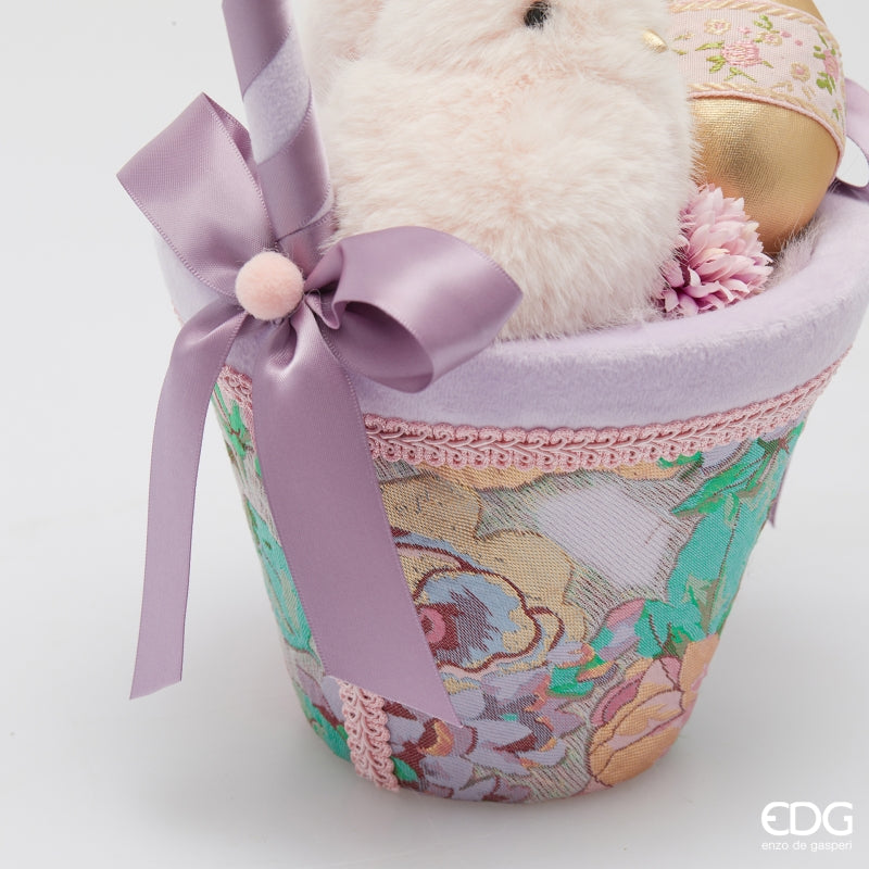 edg enzo de gasperi edg enzo de gasperi decoro cesto di pasqua con pulcini h 35 cm d 17 cm multicolor ean 8059824625847