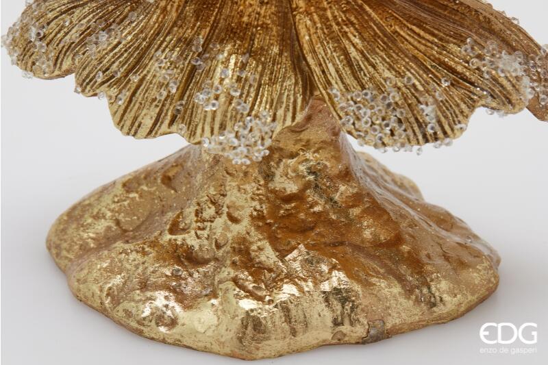 edg enzo de gasperi edg enzo de gasperi decoro pino di natale innevato h 51 cm l 21 cm l 13 cm gold ean 8059824563019