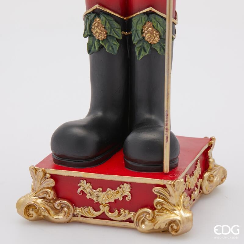 edg enzo de gasperi edg enzo de gasperi decoro soldatino natale con alabarda h 515 cm l 14 cm l 13 cm green red ean 8059824541352