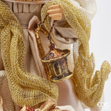 edg enzo de gasperi edg enzo de gasperi natavita natalizia tessuto con base h 30 cm green pink ean 8059824280725