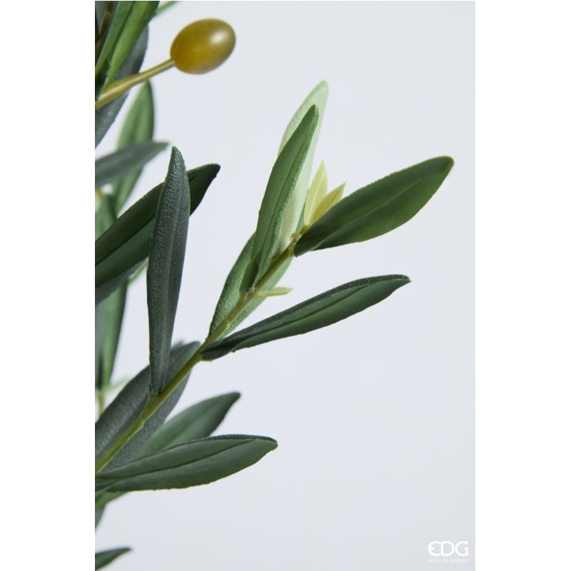 edg enzo de gasperi edg enzo de gasperi olivo con vaso h 157 cm pianta artificiale anti uv verde ean 8059824607614