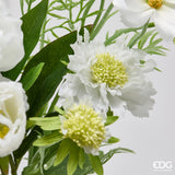 edg enzo de gasperi edg enzo de gasperi peonia bouquet mix cespuglio artificiale h 60 cm avorio ean 8059824615558