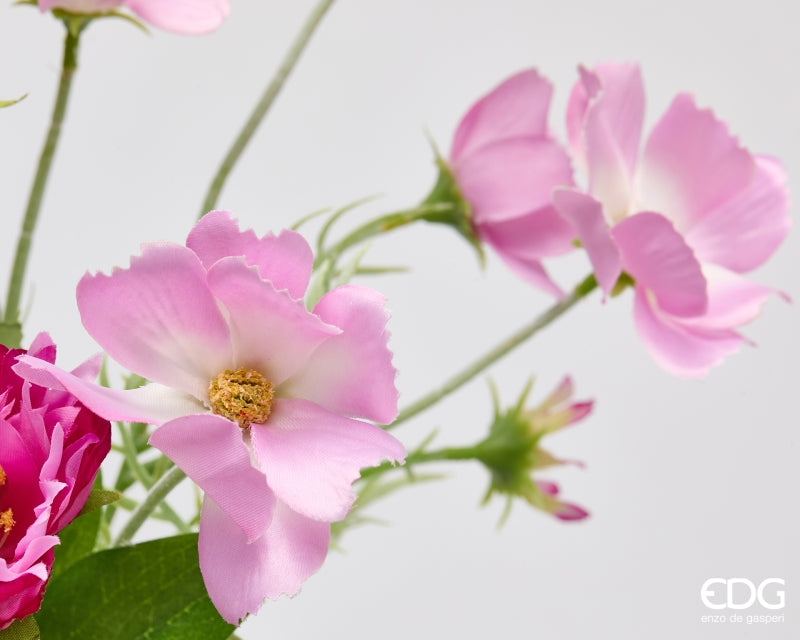 edg enzo de gasperi edg enzo de gasperi peonia bouquet mix cespuglio artificiale h 60 cm fucsia ean 8059824615626