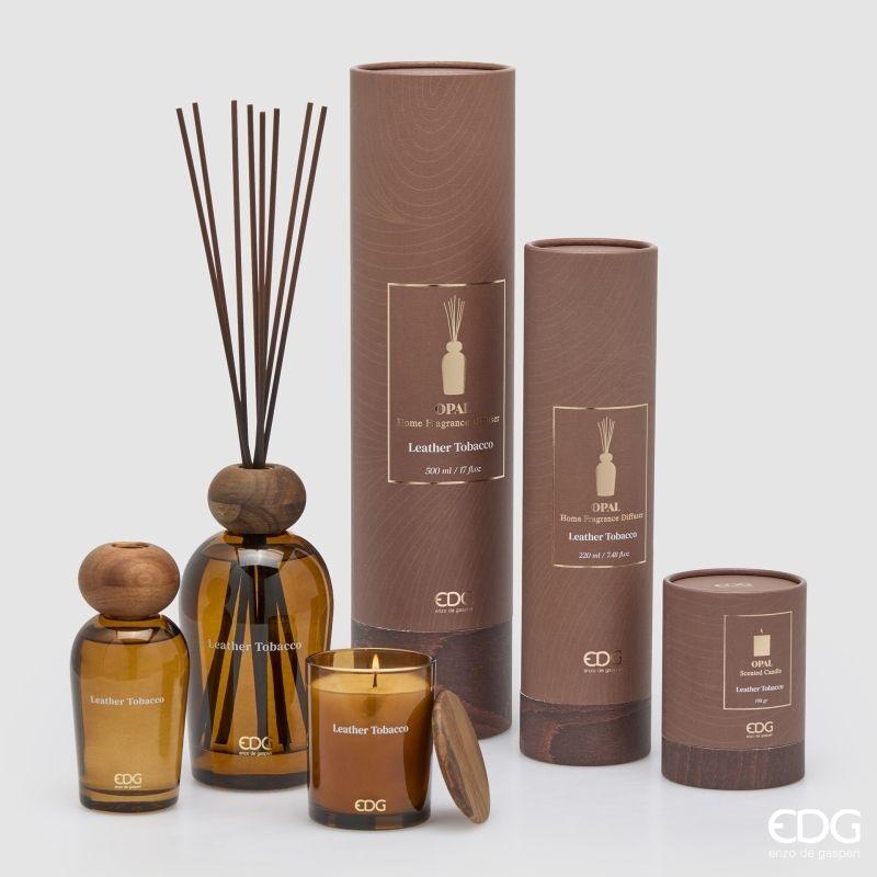 edg enzo de gasperi edg enzo de gasperi profumatore bottiglia opal 500 ml h 185 cm leather tobacco ean 8059824627261