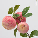 edg enzo de gasperi edg enzo de gasperi ramo mela x8 con foglie pianta artificiale h 90 cm crema rosa ean 8059824637093