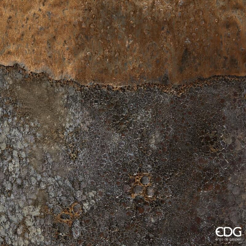 edg enzo de gasperi edg enzo de gasperi set 2 pz vaso saigon rotondo h 63 cm h 58 cm ceramica waterproof copper ean 8059824494382