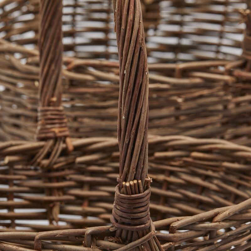 edg enzo de gasperi edg enzo de gasperi set 3 pz cesto willow ovale con manico h 51 cm h 45 cm h 37 cm midollino ean 8059824358820