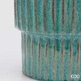 edg enzo de gasperi edg enzo de gasperi set 4 pz vaso glaze atlas righe h 68 cm h 56 cm h 44 cm h 37 cm waterproof mix blu ean 8059824609014