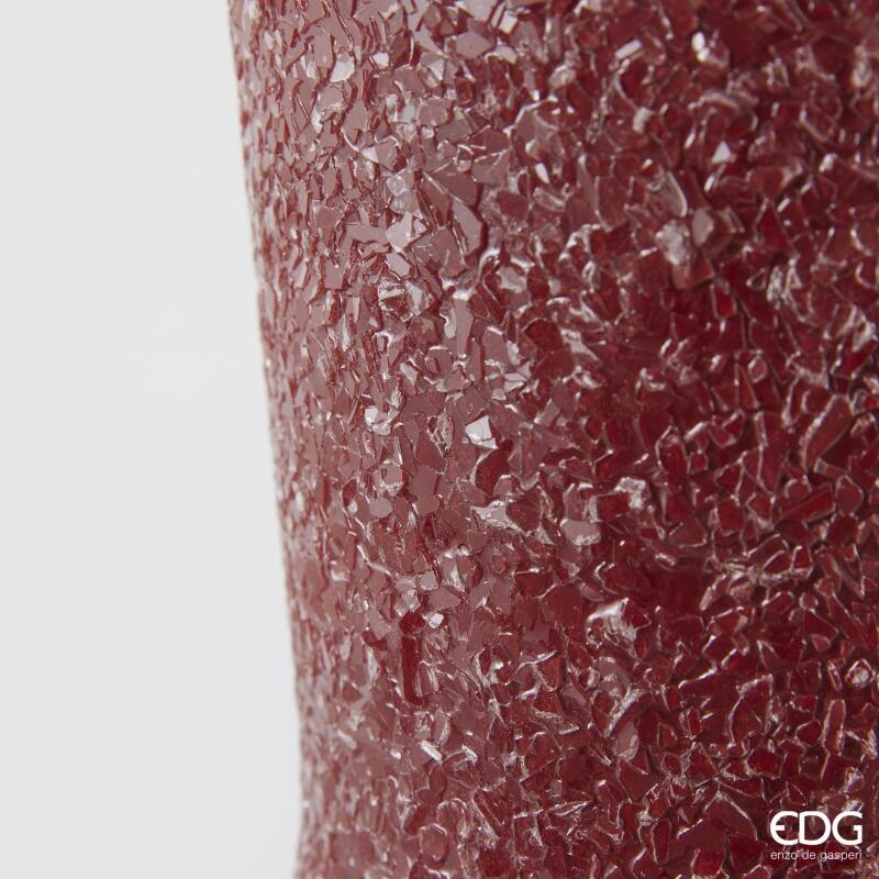 edg enzo de gasperi edg enzo de gasperi vaso crackle anfora h 38 cm d 26 cm metallo dark pink ean 8059824542007