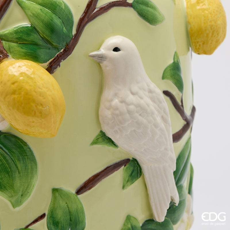 edg enzo de gasperi edg enzo de gasperi vaso limoni bombato h 36 cm d 30 cm mix verde ean 8059824624659