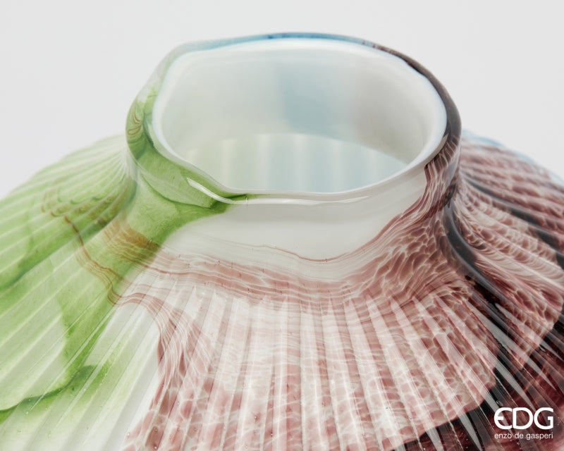 edg enzo de gasperi edg enzo de gasperi vaso macula anfora h 36 cm d 25 cm waterproof vetro mix verde ean 8059824618894