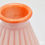 edg enzo de gasperi edg enzo de gasperi vaso righe con bordo h 28 cm d 23 cm waterproof vetro coral ean 8059824619198