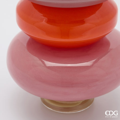 edg enzo de gasperi edg enzo de gasperi vaso strati h 40 cm d 16 cm waterproof vetro mix verde ean 8059824632562